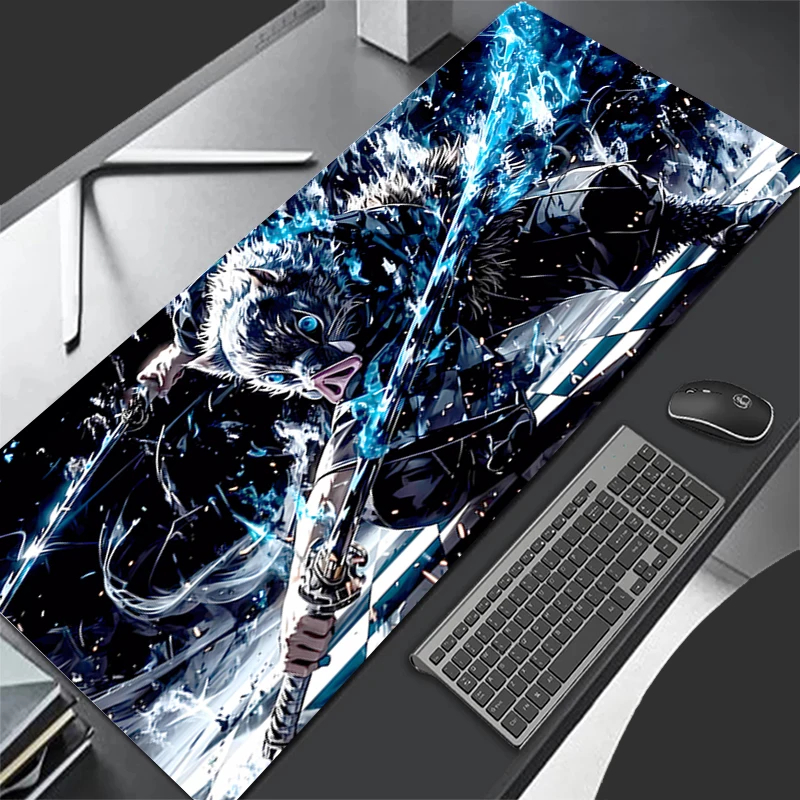 Mousepad Computer Gaming Accessories HD Keyboard Pad Office PC D-demon Slayer Inosuke Rubber Mouse Pad Decoracion Desk Mouse Mat