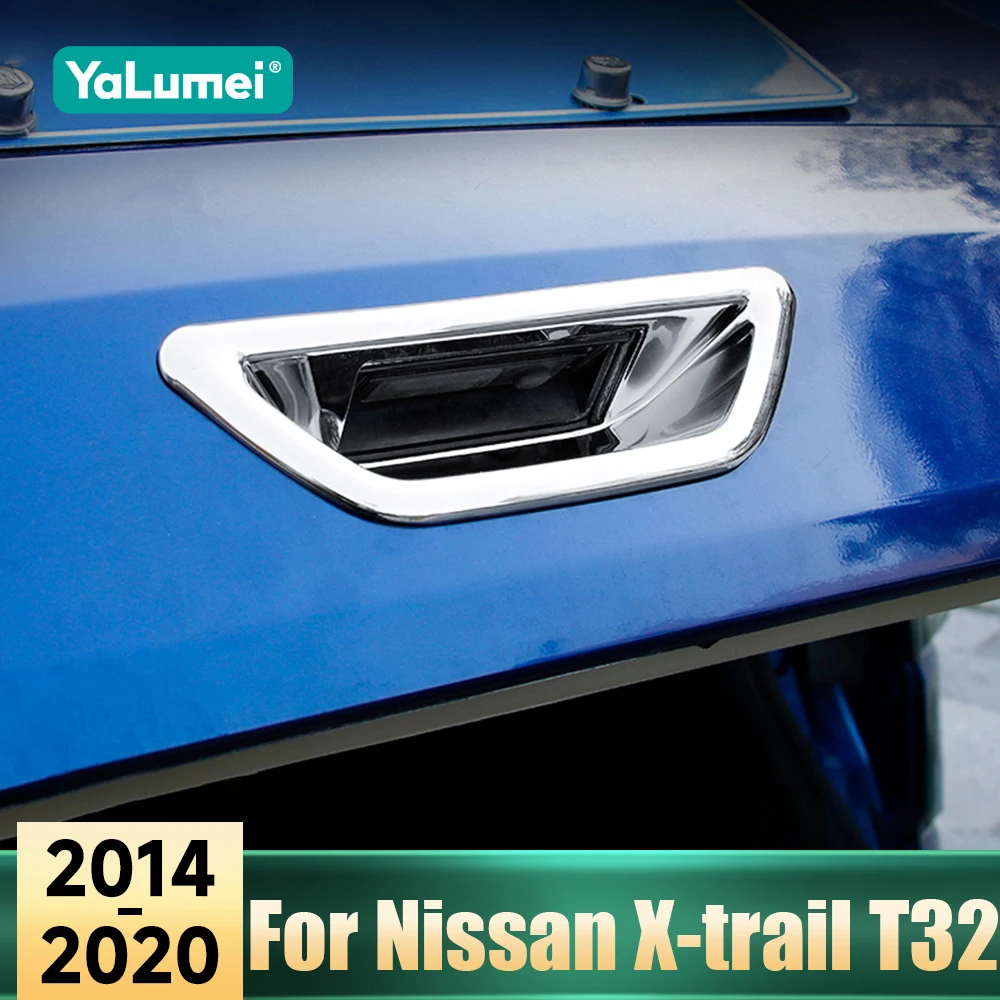 

For Nissan X-trail X trail T32 Rogue 2014-2017 2018 2019 2020 Car Rear Trunk Tail Door Handle Bowl Decor Cover Trim Accessories