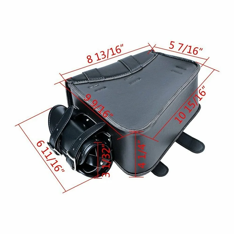 PU Leather Motorcycle Saddlebags Side Tool Pouch Bag Luggage Saddle Bag Pouch Left/Right For Harley Sportster XL 883 1200 48 72