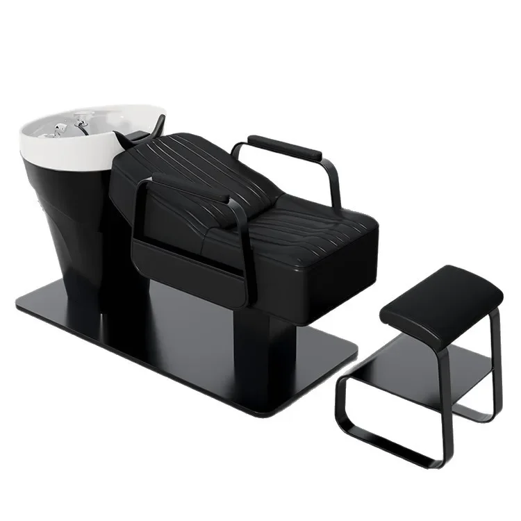 High-end new barber shop shampoo bed hair salon special hair shampoo bed simple half lying high-end salon flush bed