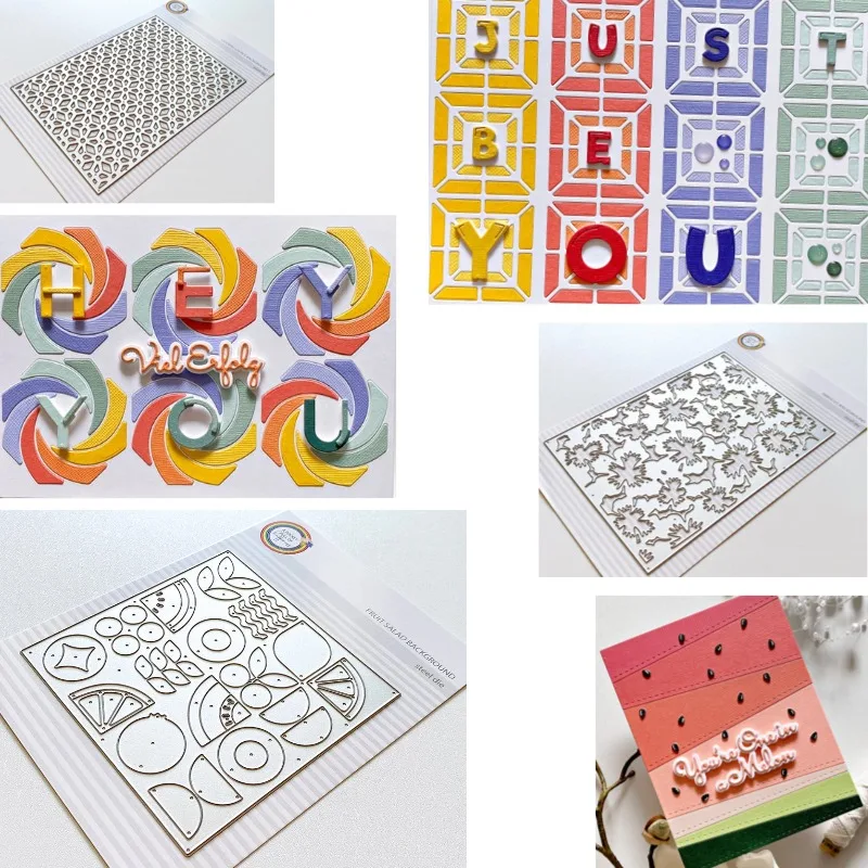Many Diamond Shaped Corners Are Relative to Each Other Metal Cutting Dies Slimline Essentials Scrap Booking Card Stencil Cut Die