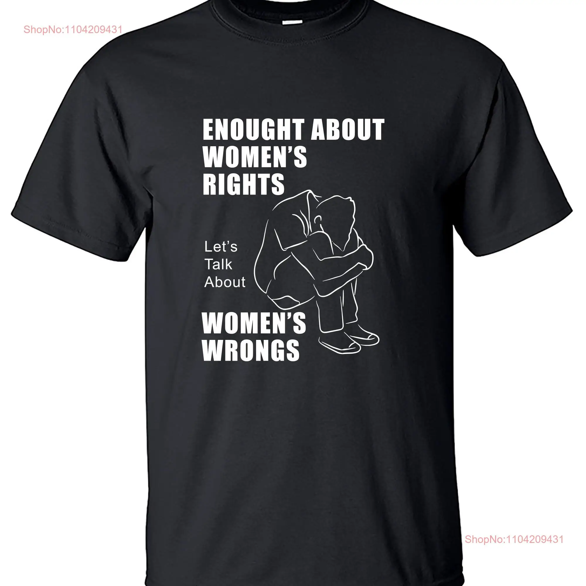 MGTOW ideology male separatism Funny T Shirt Women's Rights Men On Their Own Way M3330 long or short sleeves