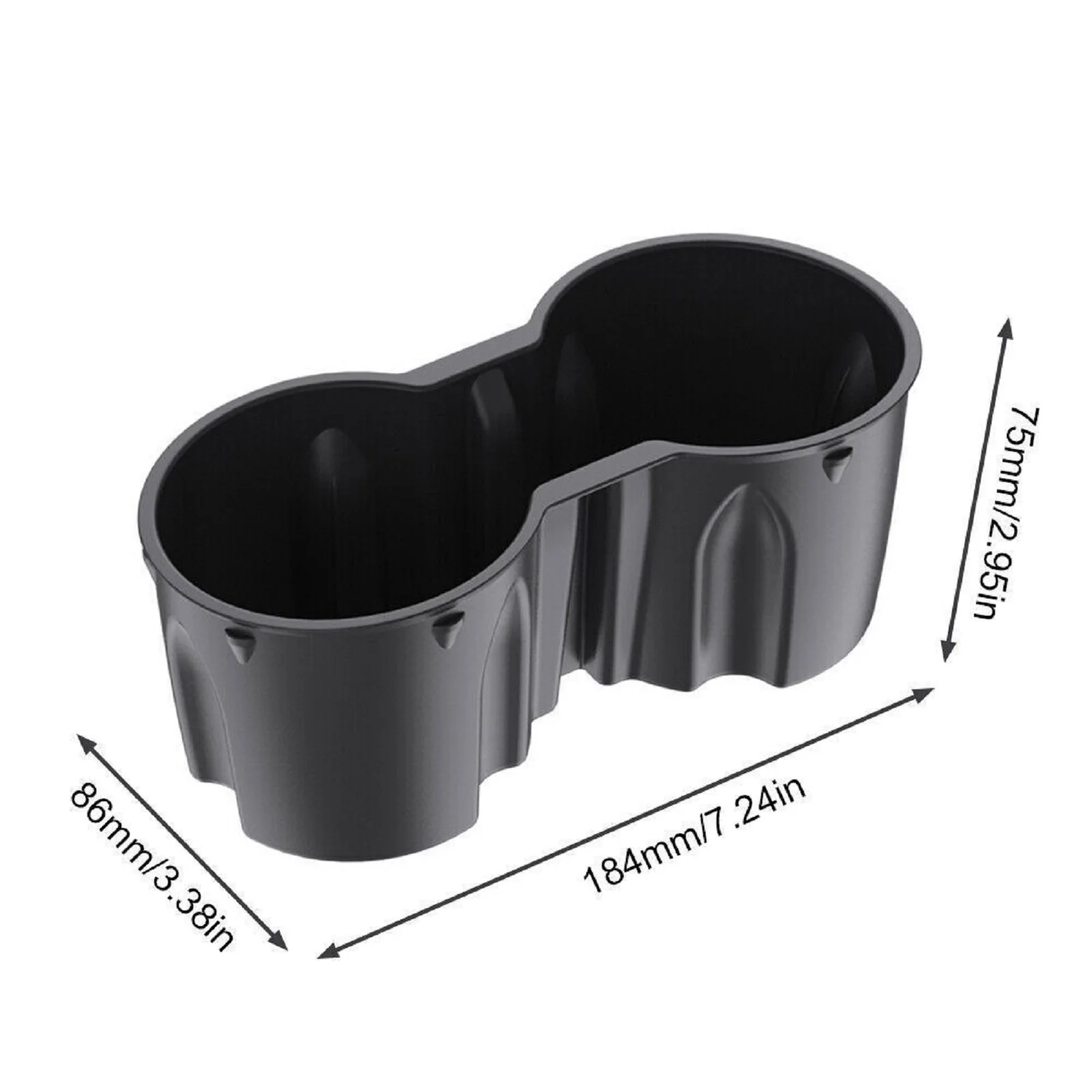 Watch Cup Holder TPE Storage Box Center Console Cup Holder Insert Car Interior Decor For Tesla Model 3 / Y 2021 2022 Accessories