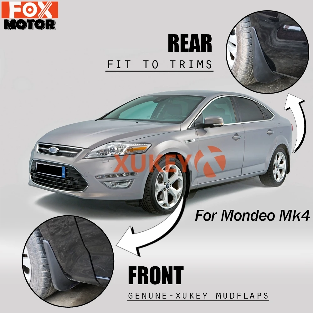 Mudflaps Splash Guards Set Molded Mud Flaps For Ford Mondeo Mk4 2007 - 2012 Front Rear Mudguards Fender 2008 2009 2010 2011