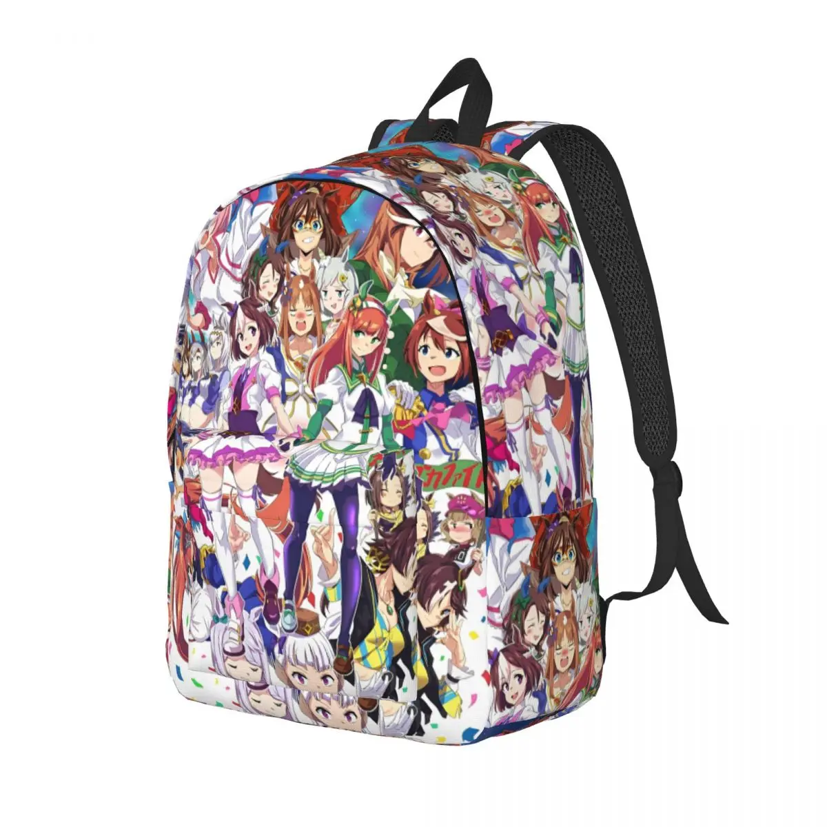 Umamusume Pretty Derby Backpack for Men Women Casual High School Work Daypack Anime Game College Shoulder Bag Sports