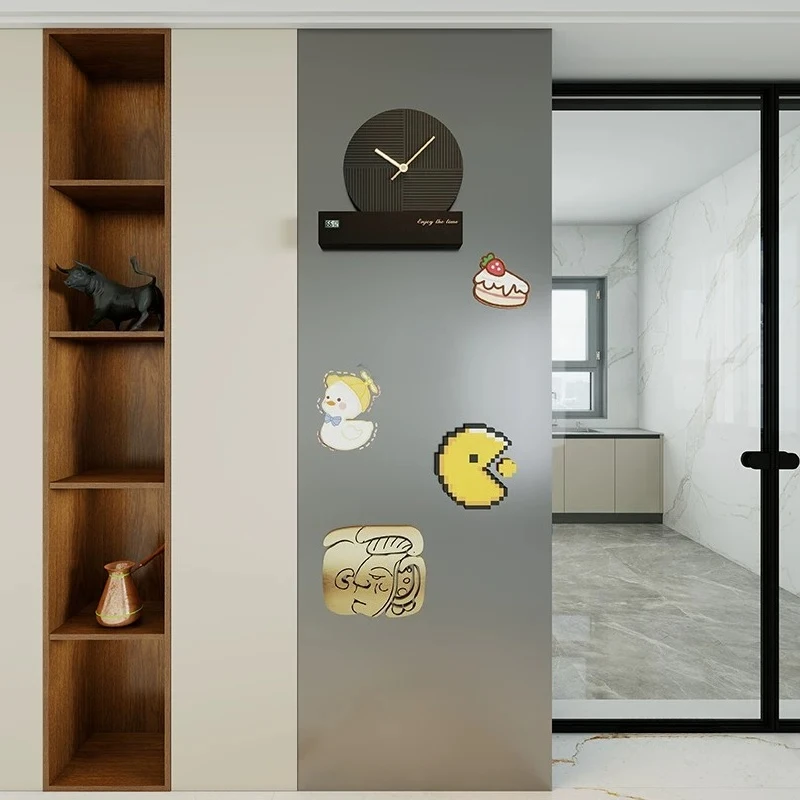 304 stainless steel magnetic enamel plate wall custom kitchen pipe special wall board living room display hole board