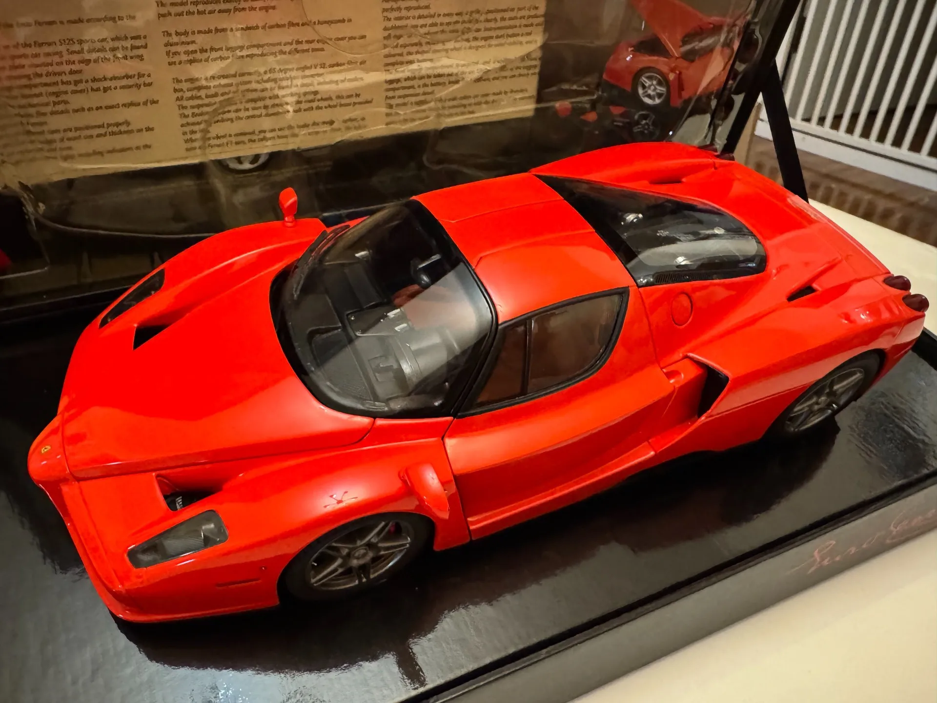 

BBR 1:18 Enzo F60 Red Simulation Limited Edition All Open Alloy Metal Static Car Model Toy Gift