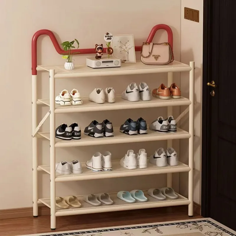 shoe rack multi-layer household door storage cabinet, home entrance cabinet shoe rack cute foldable small narrow shoe cabinet