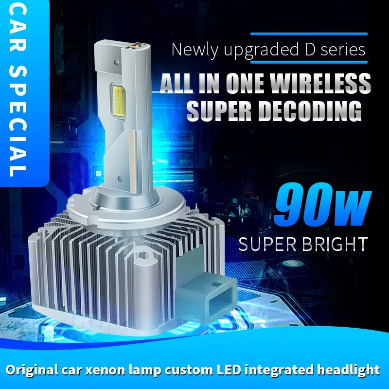 D3S LED-Scheinwerfer D1S D2S D4S D5S D8S 180W Xenon-Leuchten Turbo LED Zweiseitiger CSP-Chip Plug and Play D1R D2R D3R
