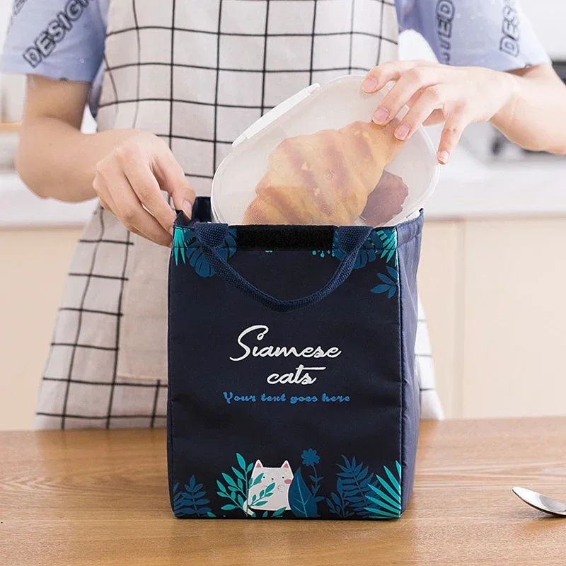 New Convenient Insulation Bag Thickened Portable Fresh-keeping Bento Box Drawstring Bag Stable Outdoor Lunch Picnic Storage Bag