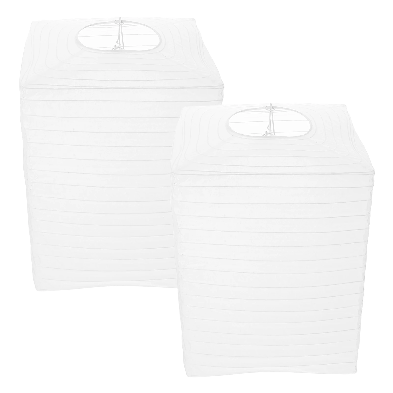 Abat-jour carré minimaliste en papier pliable, 2 pièces, lanterne en papier pour mariage, décoration de fête à domicile et de mariage