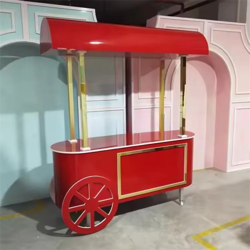 Brown Sugar Acrylic Candy Cart Dessert Dining Car Party Wedding Event