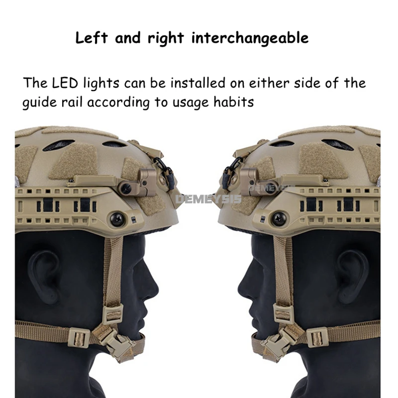 Picture 5: Tactical FAST SF Helmet LED Light 2 Mode IR / White Flashlight Airsoft CS Helmet Accessories for Modular Integrated ARC Rail