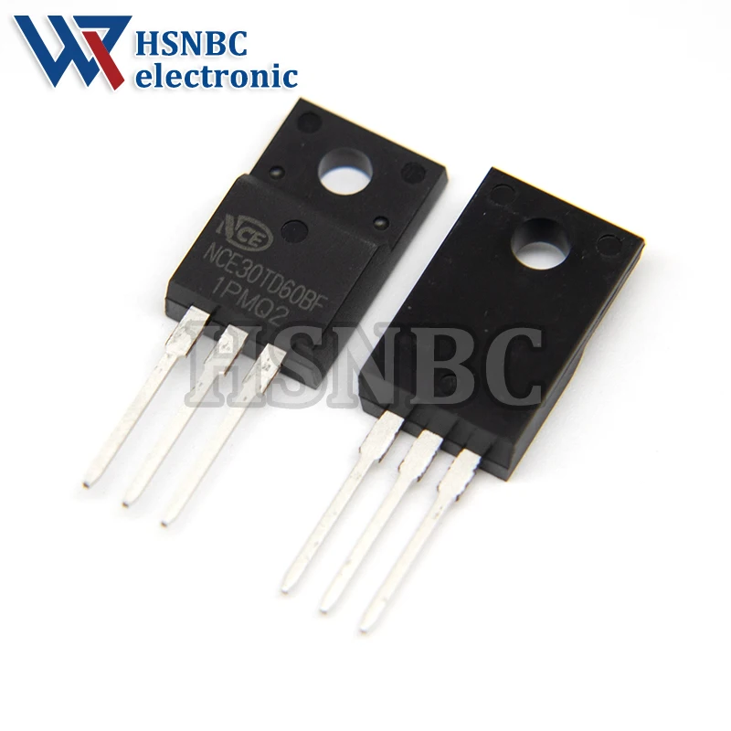 10PCS NCE30TD60BF NCE30TD60B 30TD60BF 30TD60 TO-220F 30A 600V IGBT Power Transistor 100% New Original