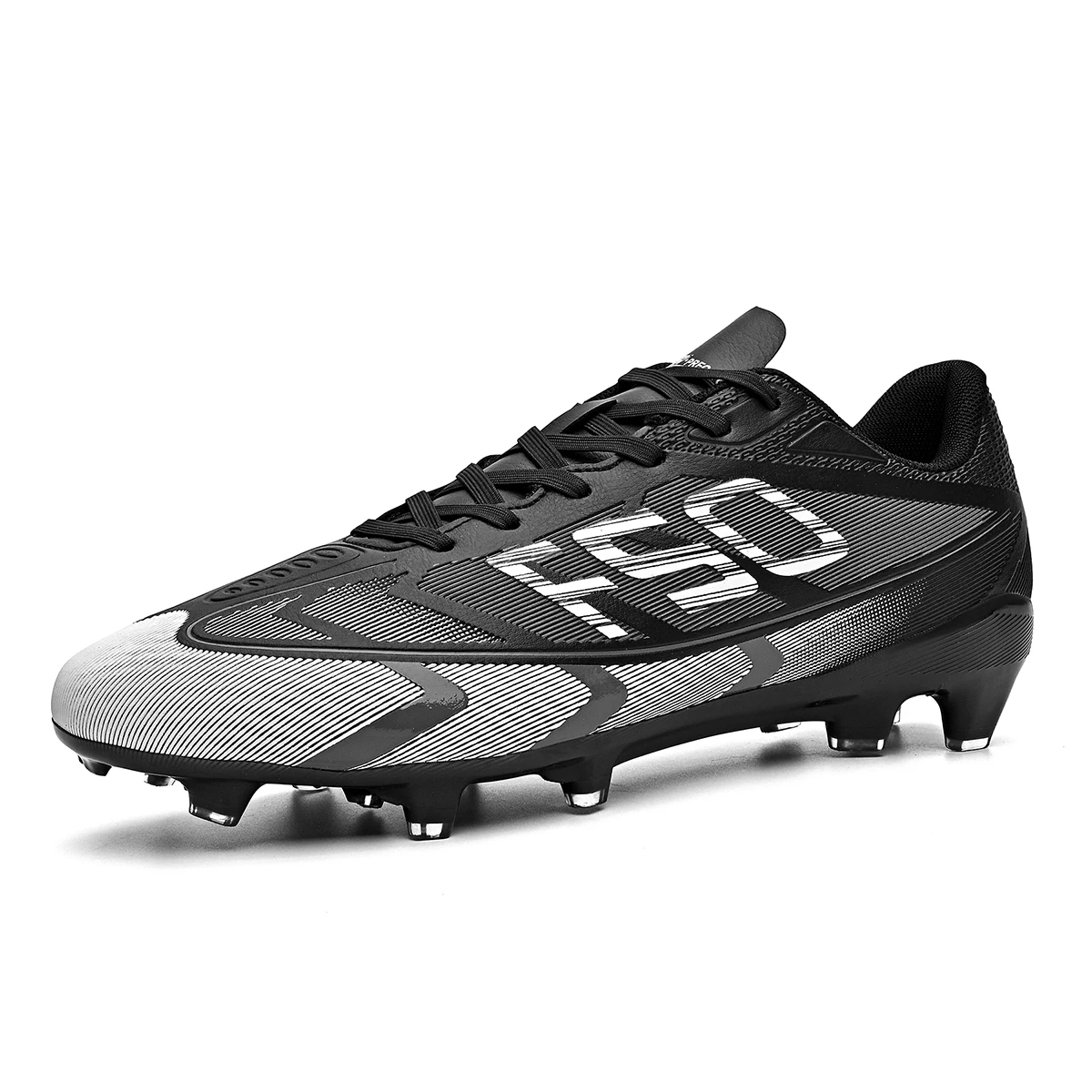

Professional Grass AG /FG Soccer Shoes PU Fabric Integrated Upper TPU Tough Sole Wear Resistant Anti-slip Youth Footwear