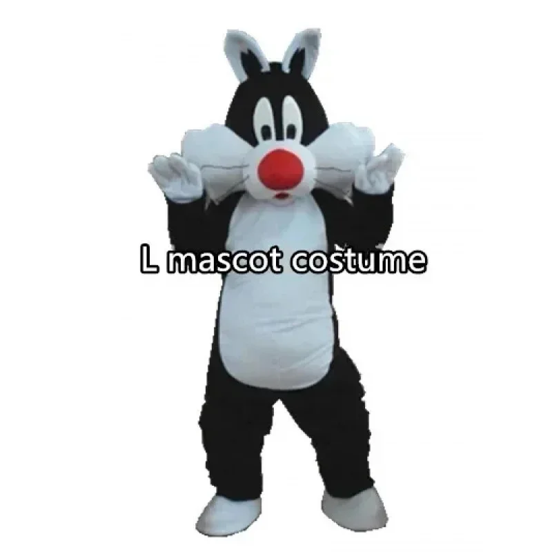ABC123Sylvester adult size Sylvester cat mascot costume b;6'j,k.9;a view 5