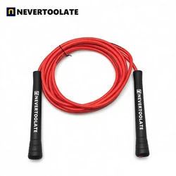Super long 3.2 meters in between handels 160 gram 6 mm diameter skip rope 15.5cm middle-long handle NEVERTOOLATE GOOD QUALITY