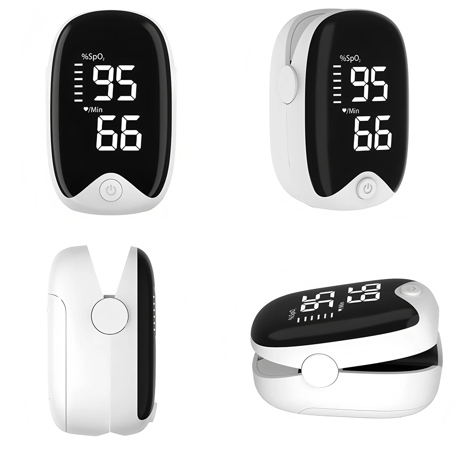 ميزان حرارة طبي رقمي للأطفال والكبار ومقياس تأكسج نبض الإصبع - ميزان حرارة الجسم الأساسي بالأشعة تحت الحمراء المنزلية، قياس الحمى #4