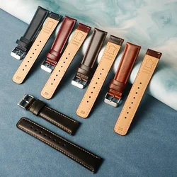 Vintage Genuine Leather Calfskin watch Strap 20mm 22mm Man Sport watch strap High Business Watch Band Wristbelt Accessory