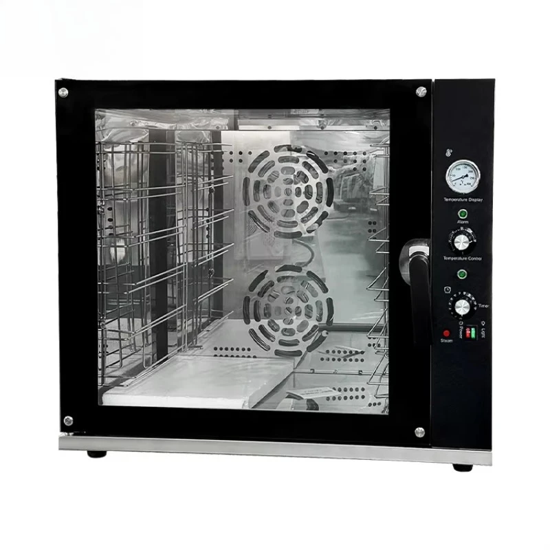 Convection oven, electric commercial (steam convection) oven with baking function, household 6-layer baking pan, fan 4-layer