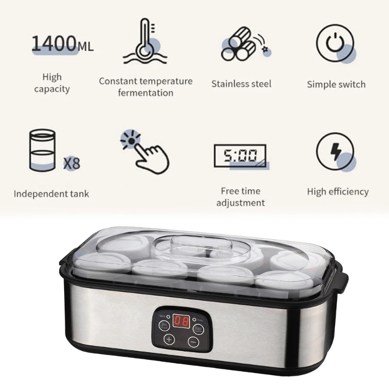 Thiết bị nuôi cấy sữa chua đa chức năng K1AD với bát và kiểm soát nhiệt độ