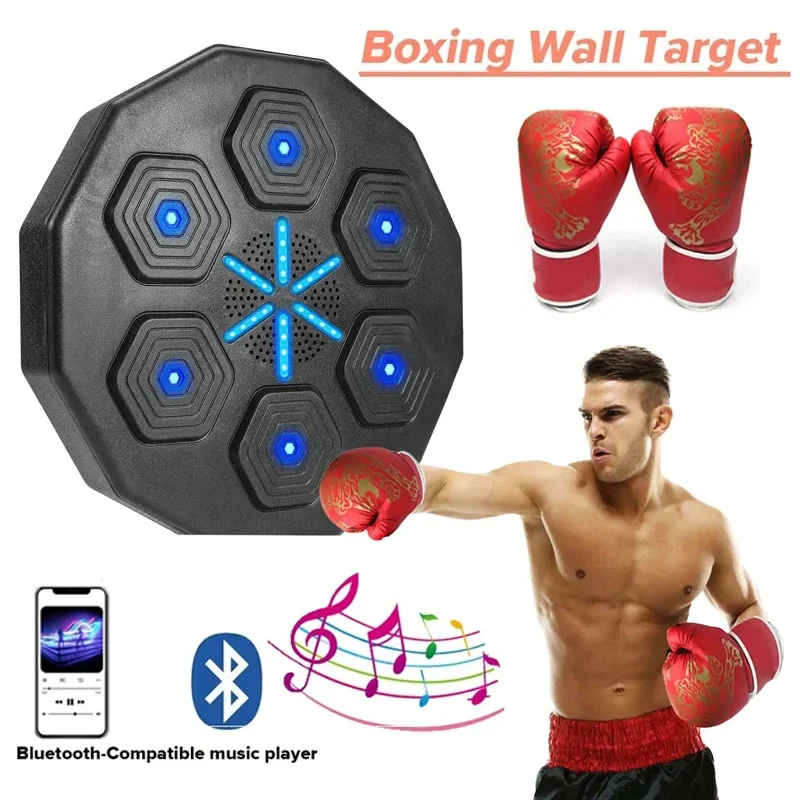 Smart Music Boxing Machine Wall Mounted Bluetooth Smart Fun Punch Boxing Trainer Wall Target Punching Pads Suitable For Home