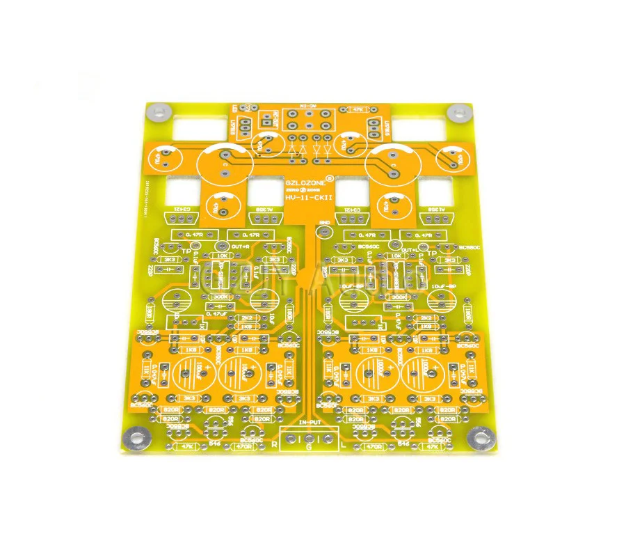 HV11 Fully Discrete And No Feedback Pure Direct-Coupled Headphone Amplifier PCB (Refer To CKII Circuit)