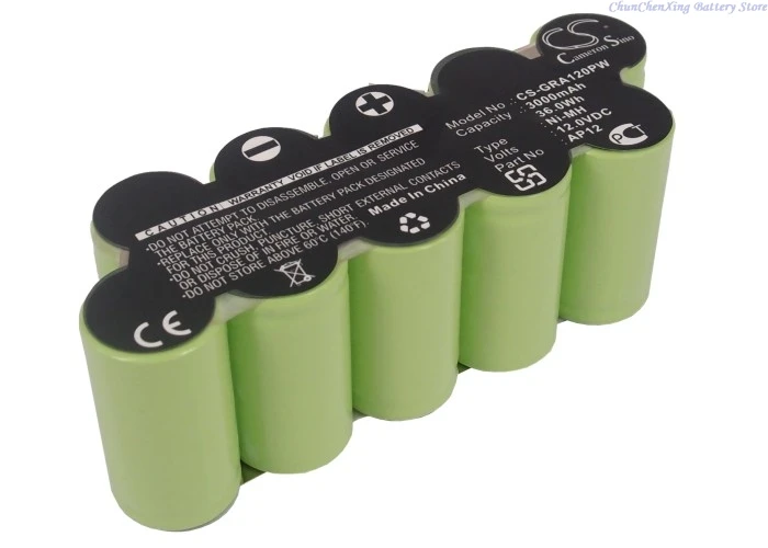 

12.0V3000mAh Gardening Battery AP12 for Gardena 2264 2263 2262 2255 2253 2252 2225 2170 2180 2185 2190 2220 2110 2155 2150+TOOL