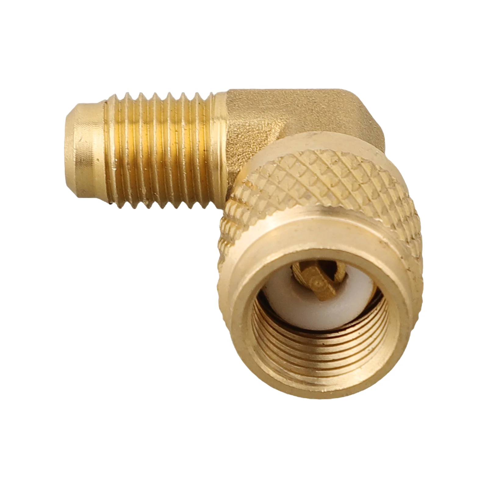 Conector de cobre para ar condicionado, R22 a R410 -=-= conversão-90 ° integrado, 1/4 a 5/16, acessórios
