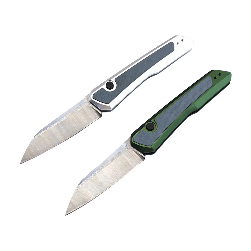 Coltello pieghevole, manico in materiale D2 in lega di alluminio, coltello da sopravvivenza per esterni portatile e alla moda, coltello portatile per esterni