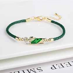 New Design St. Jude Blue Pink White Leather Rope Braided Bracelet Fashion For Religious Jewelry Friendship Gift Wholesale