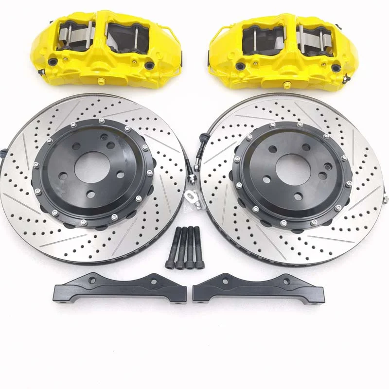 GT6 High Performance 6 pot calipers brake Rotor Pads Kit For Toyota vw golf mk5 mk6 gti mk7 mazda 6 prado120