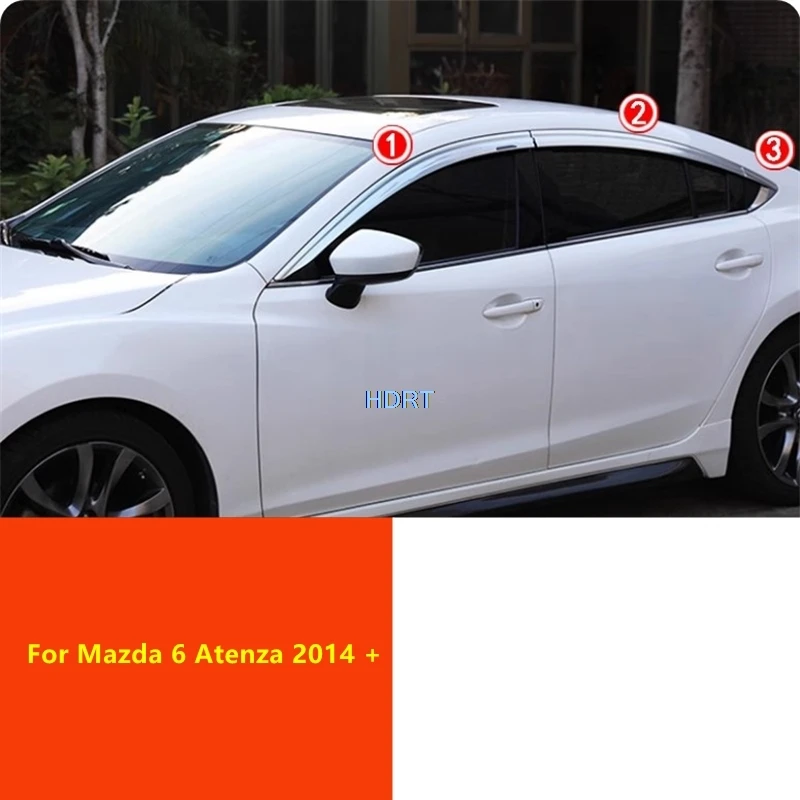 

Для Mazda 6 Atenza 2014+ Дефлекторы окон, козырьки от солнца и дождя, защитные накладки, аксессуары для стайлинга автомобиля