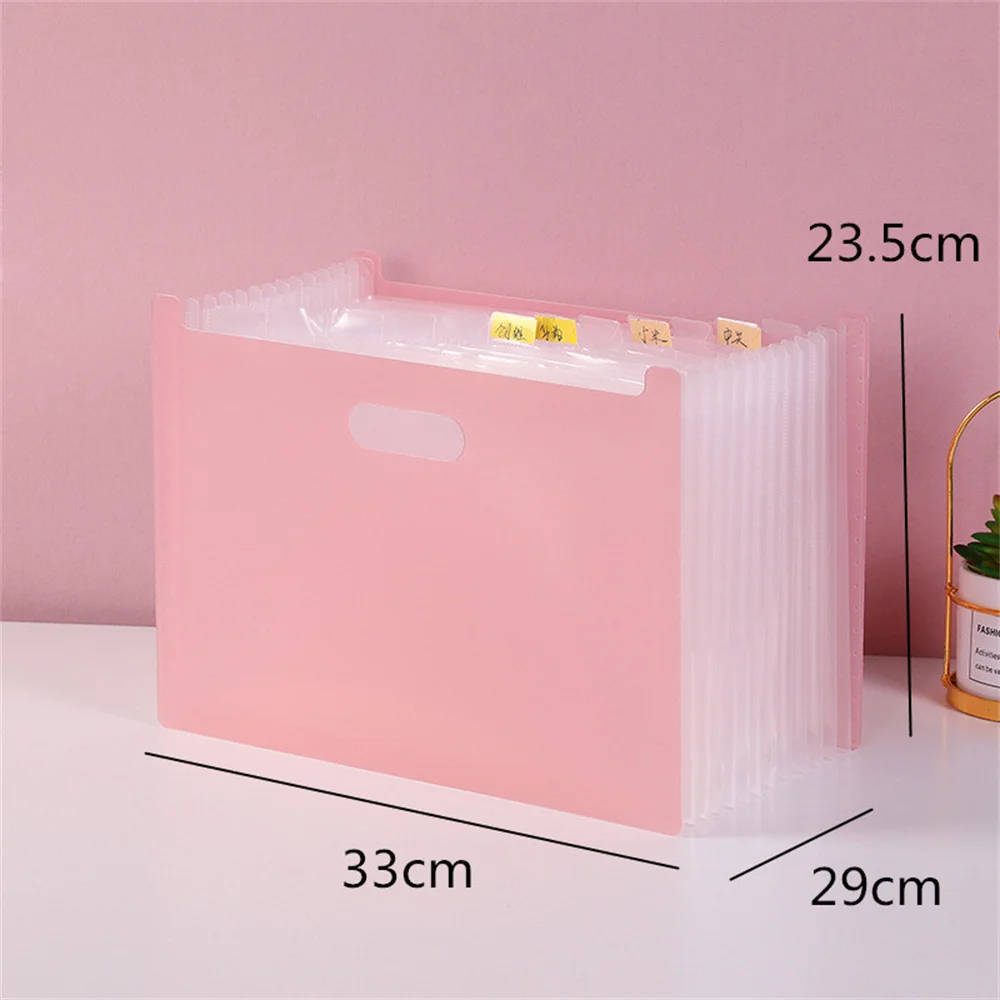 Multi-Layer Standing Expanding File Folder Test Paper Bag Vertical Organ Data Document Receipt Storage Organizer Office School
