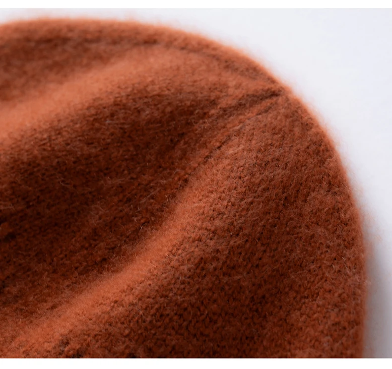 100% Kaschmir Kinder Hut Herbst Winter Koreanischen Stil Gestrickte Baby Nette Wolle Hut Gehörschutz Kopf Hut Jungen und Mädchen hut – Detail 18