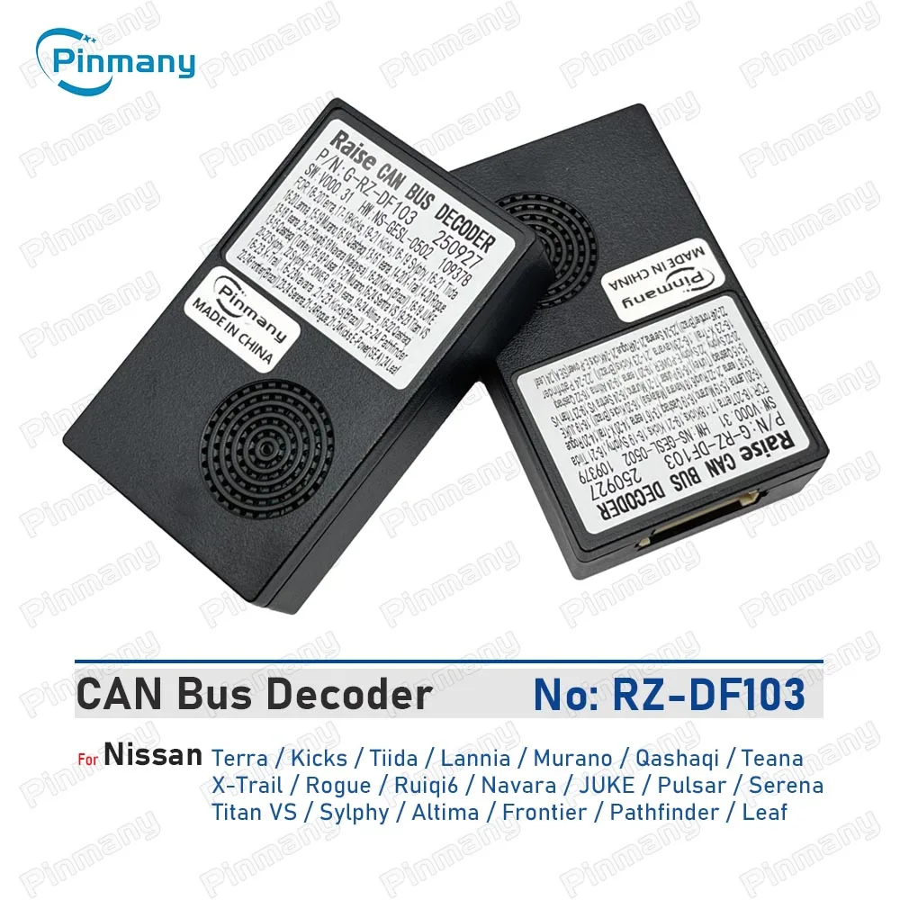 

Автомобильный радиоприемник CAN Bus Decoder RAISE G-RZ-DF103 для Nissan Kicks Tiida Lannia Murano Qashaqi Teana X-Trail Rogue Ruiqi6 Navara Terra