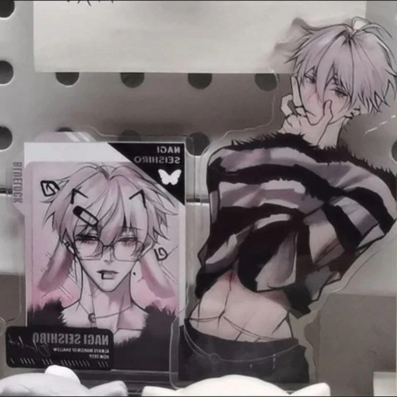 10 سنتيمتر/3.93in الاكريليك BlueLock الدائمة لوحات Nagisa Seishiro أنيمي الأجهزة الطرفية سطح المكتب اكسسوارات الإبداع تحصيل الحرف #5