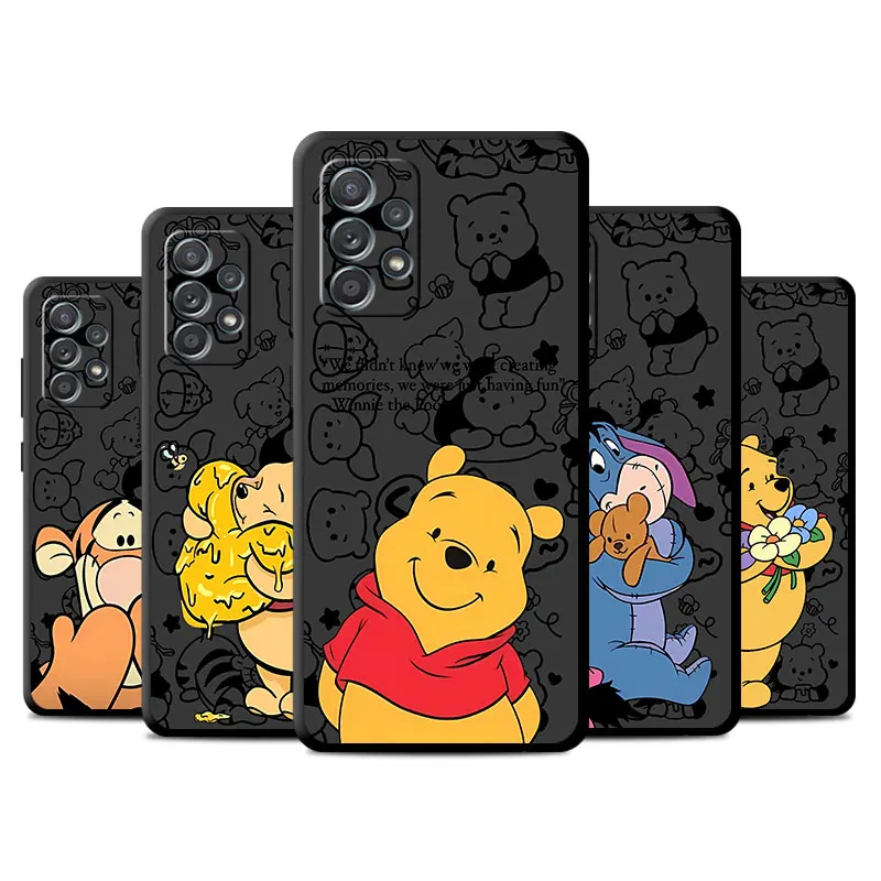 Disney Winnie Pooh Tigger phone case for Samsung galaxy A53 A16 A13 A23 A34 A35 A51 A52 funda coque celulare protective cases