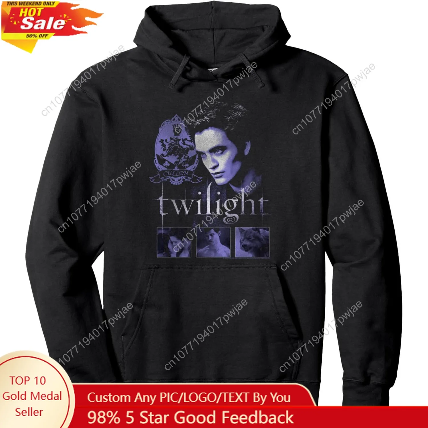 

Twilight Edward and Icons Pullover Hoodie