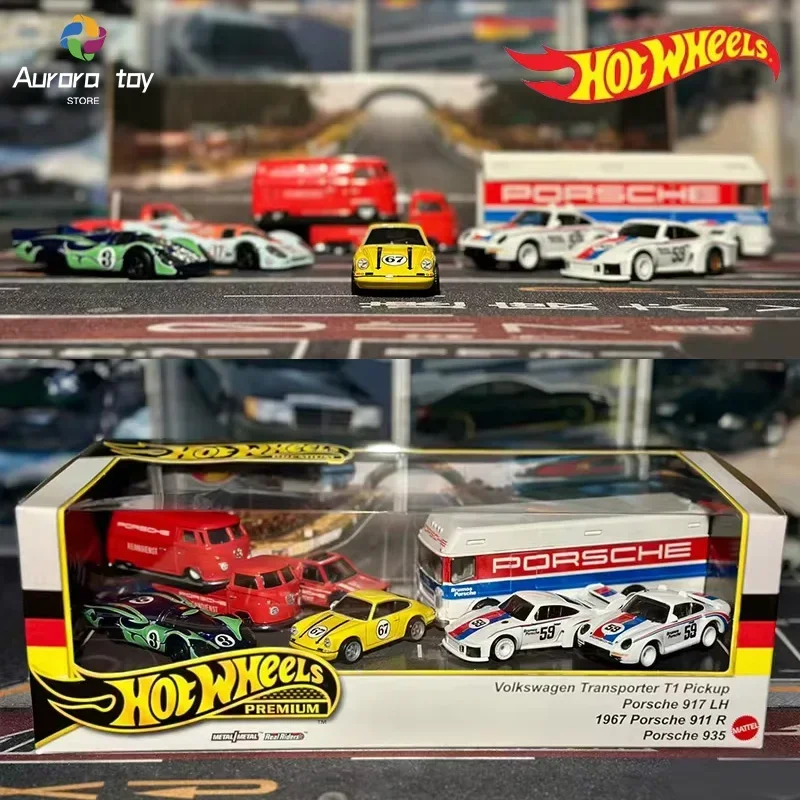 2024 Hot Wheels Car Culture Gold Label Real Riders Series Car Model Original Alloy 1/6 Volkswagen Porsche Nissan Garage Boy Gift