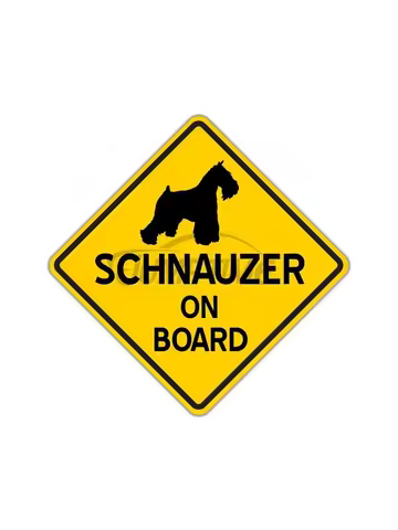 Jpct Schnauzer car windshield decal for surfboard, automobile and motorcycle waterproof ethyl thin sticker 13cmx13cm