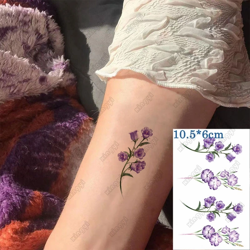 Stiker Tato Temporer Tahan Air Paku Api Matahari Sayap Silang Kecil Tato Flash Tangan Leher Jari Tato Palsu untuk Wanita Pria