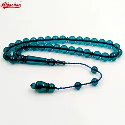 Tasbih Blue Resin muslim 33 prayer beads arabic bracelet turkish fashion Misbaha Islamic accessories eid gift adha