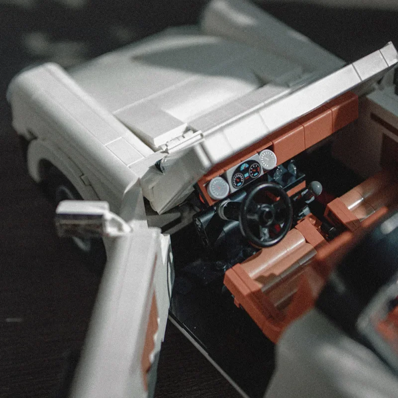 1458PCS Tecnico Retro Città Turbo Sport Auto Building Blocks MOC Assemblare Veicolo Mattoni Giocattoli Regali Per Bambini Adulti