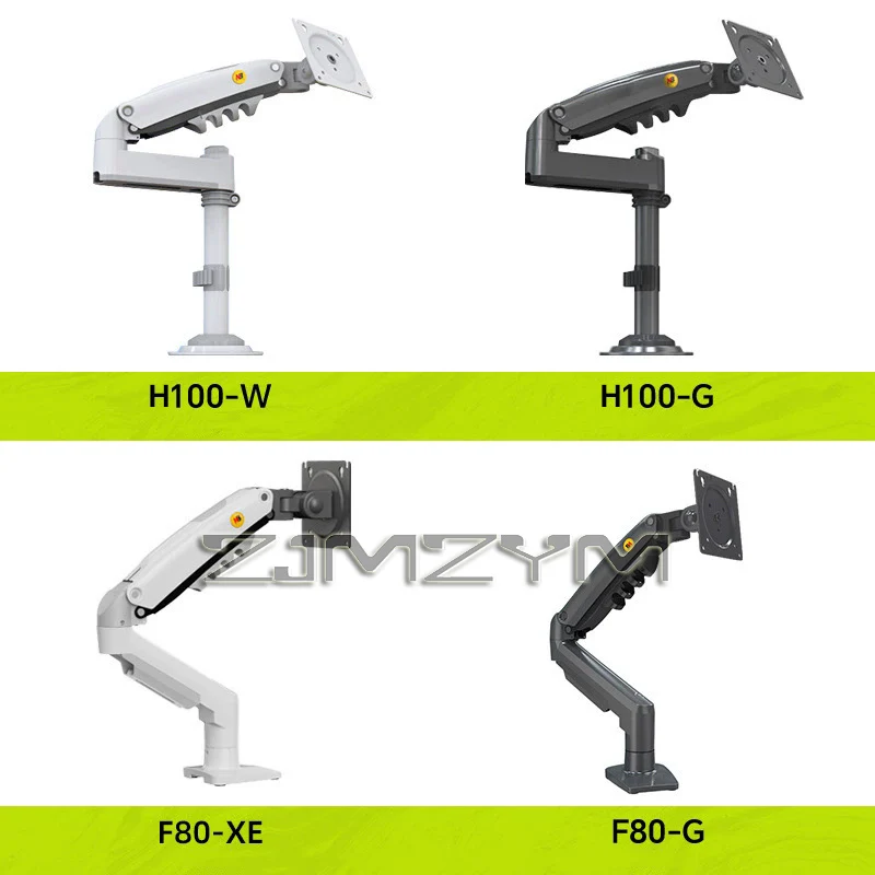 17-30' 2-9kg Air Press Gas Spring Monitor Desk Mount Stand Clamp Grommet Base PC Desk Holder Monitor TV Bracket