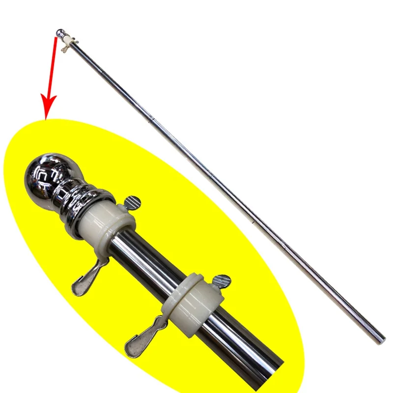 ABRB-Mastro de bandera para exteriores, asta de bandera giratoria sin bobinado, mástil de bandera de Metal, mástil de bandera desmontable para jardín