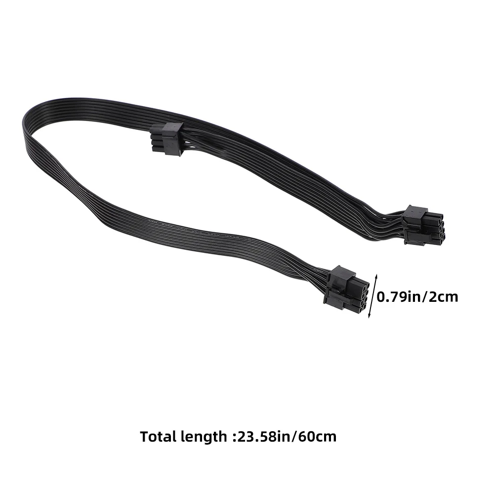 2 قطعة 8 دبوس كابل Pcie ل GPU نقل مستقر تكنولوجيا المقاومة المنخفضة Pci-E كابل بطاقة الرسومات موصل محول الطاقة