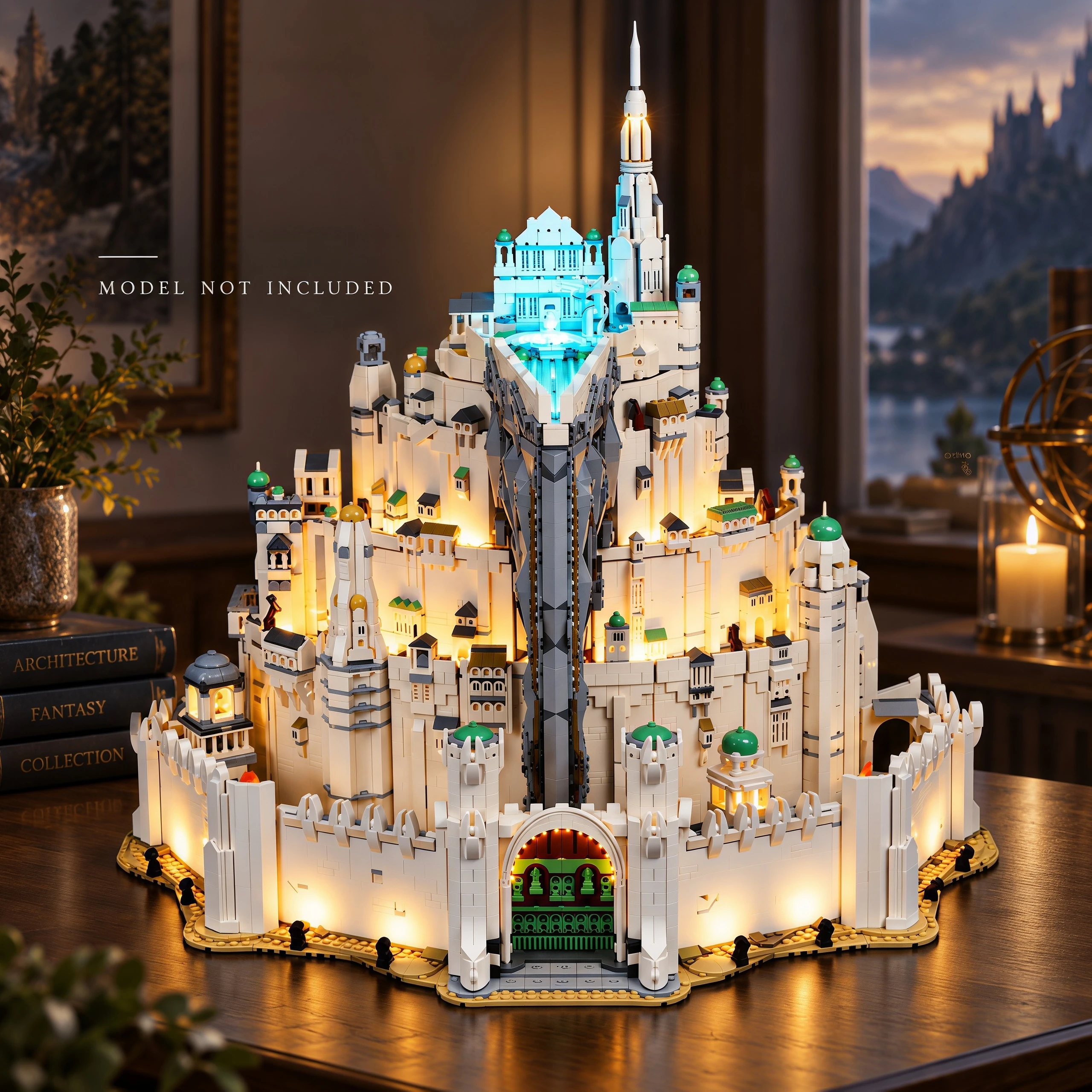HPROSPER Remote control LED Light (No Model) For LEGO 11377 Icons The Lord of the Rings: Minas Tirith Decorative Lights