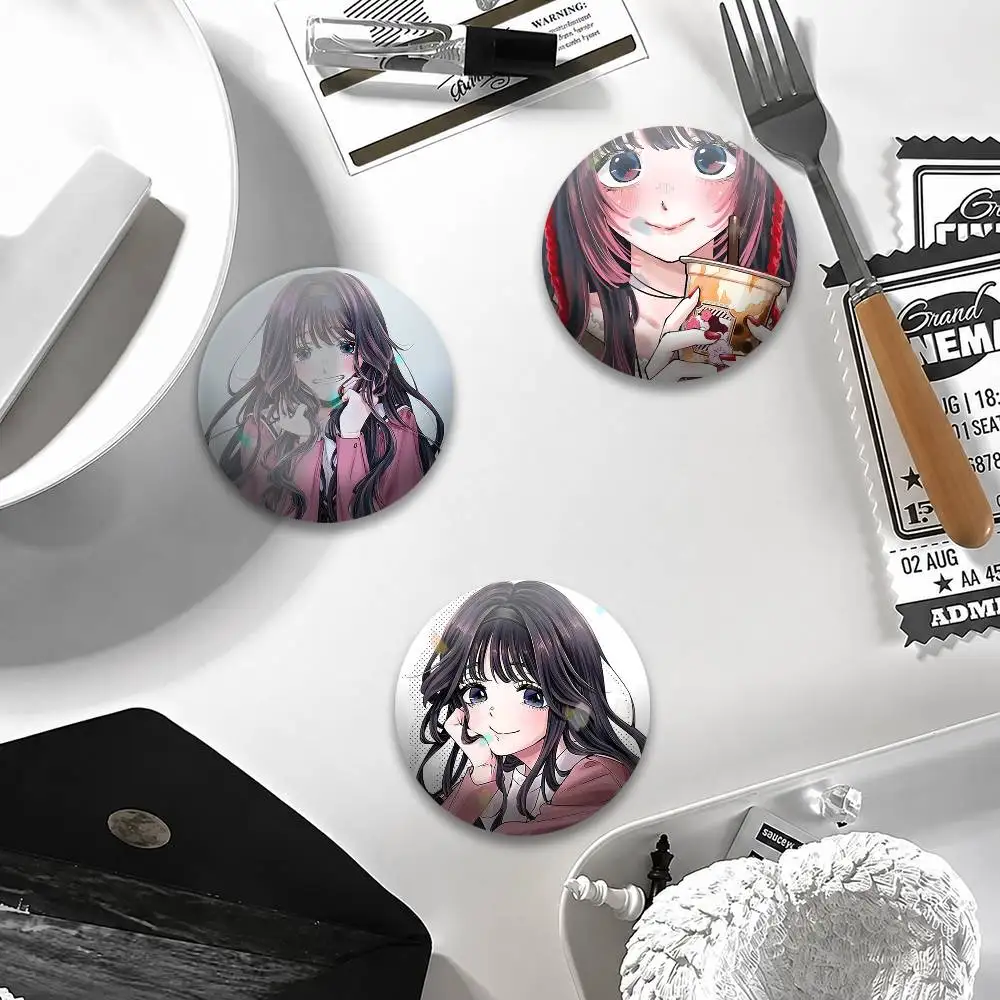 R-Rintaro T-Tsumugi K-Kaoruko W-Waguri Brooches Cartoon Badge Pins Backpack Hat Accessories Friend Gift