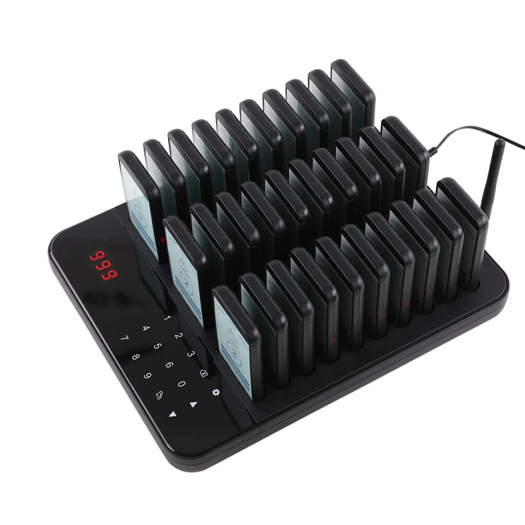 New Arrival Restaurant Pager System High Quality 30 Buzzer Queue Calling System Coffee Dessert Shops Food Shop